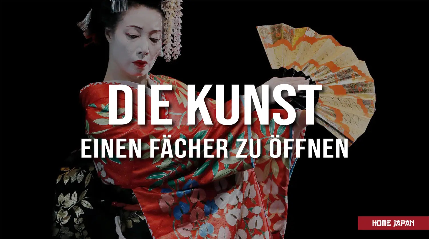 einen japanischer facher offnen