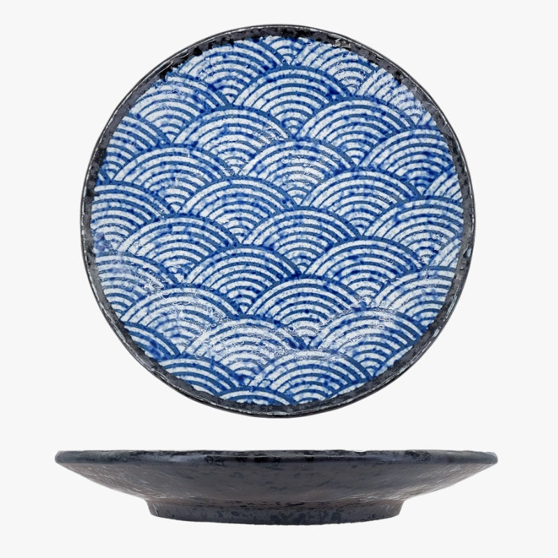 Japanischer Teller - Seigaiha
