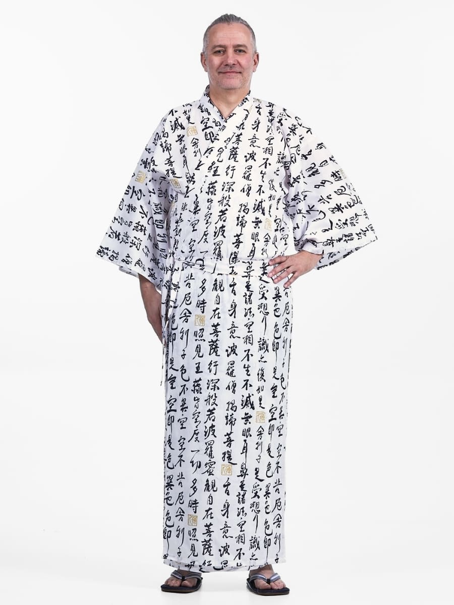 Yukata Kimono Männer - Hannya Sutra