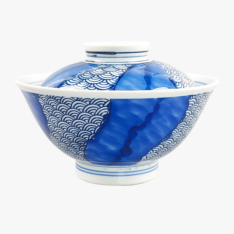 Japanische Schüssel Donburi - Seigaiha