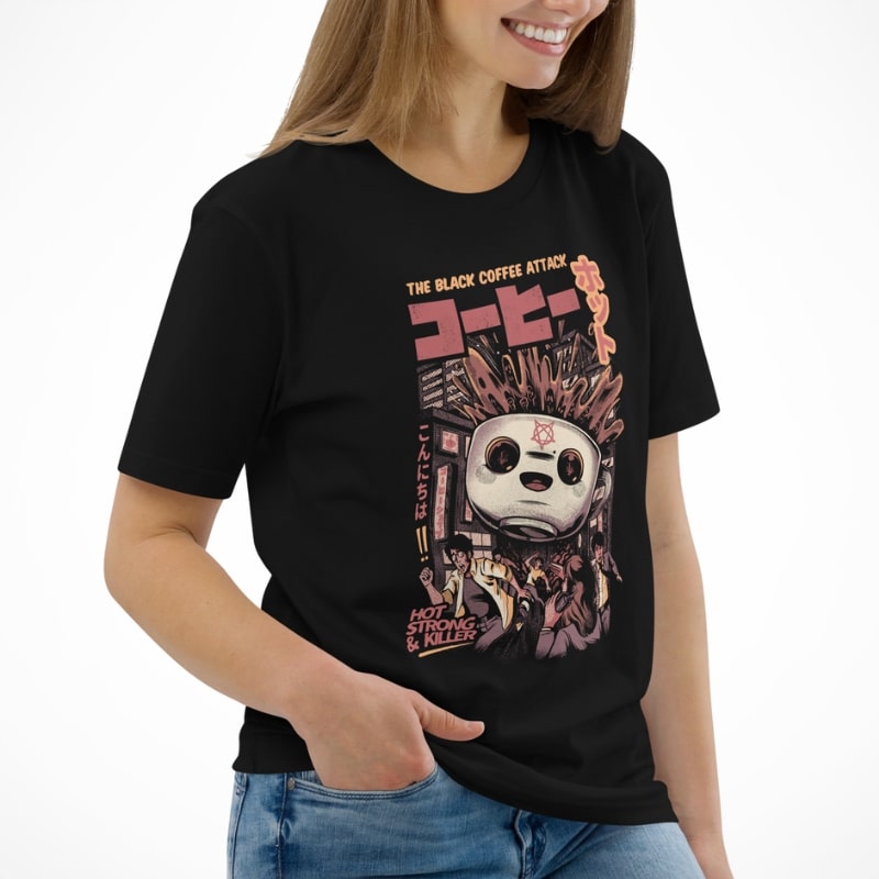 Japanische T-Shirt - Black Coffee