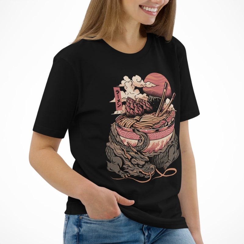Japanische T-Shirt - Dragon Ramen