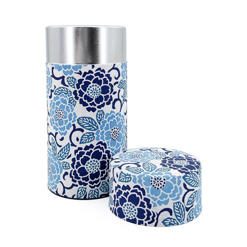 Teedose Washi Blau