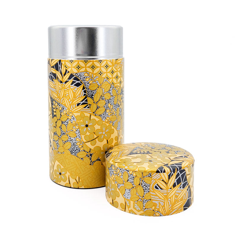 Japanische Teedose Washi Vergoldet