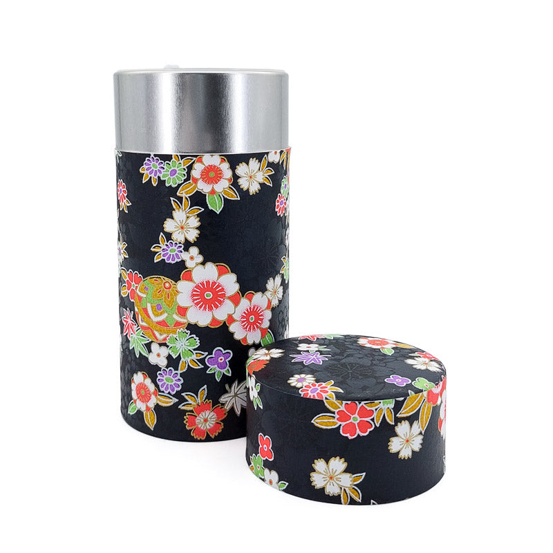 Teebüchse Washi-Papier Schwarz