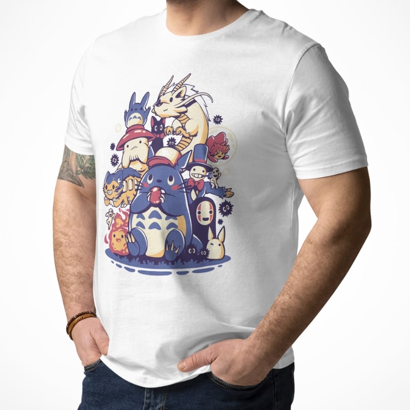 Japanische T-Shirt - Fantastische Kreaturen