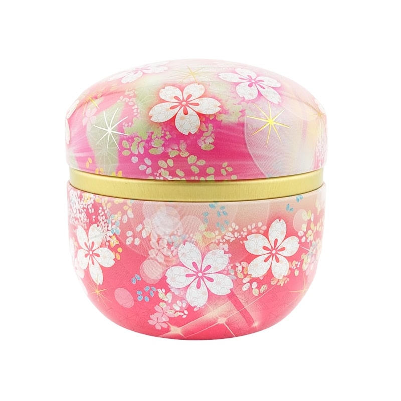 Teedose Metall Blume Rosa
