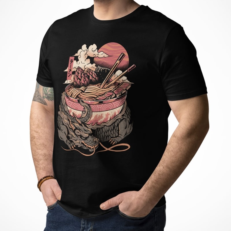 Japanische T-Shirt - Dragon Ramen