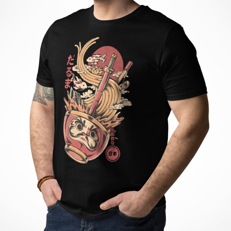 Japanische T-Shirt - Daruma Ramen