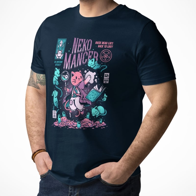Japanische T-Shirt - Nekomancer