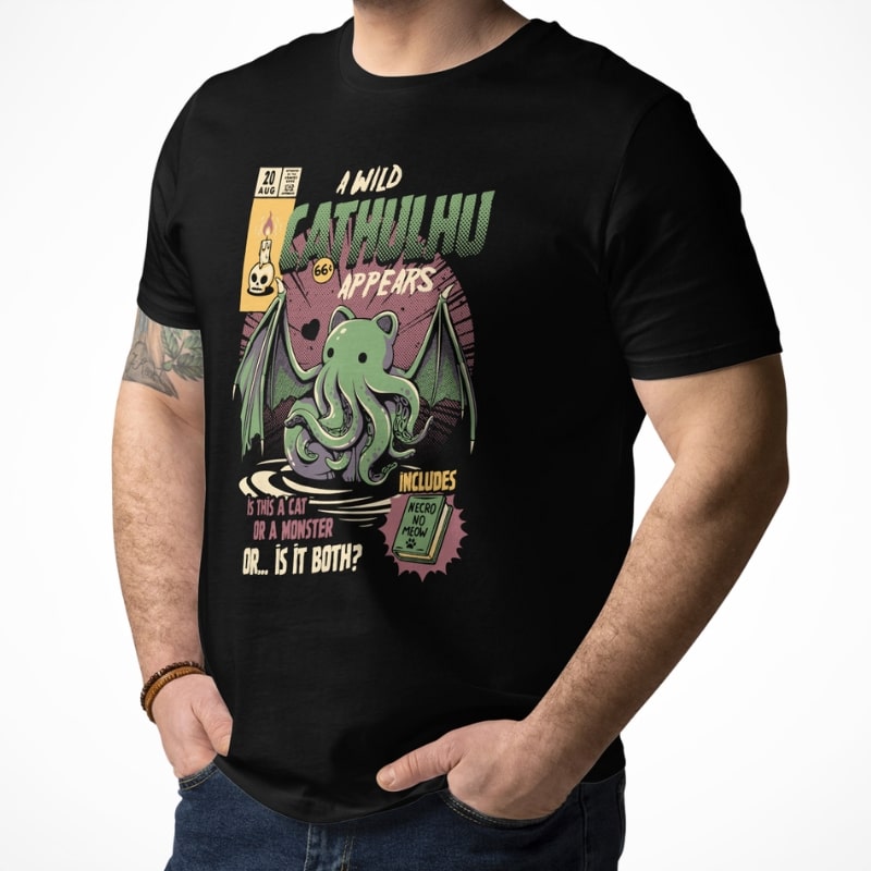 Japanische T-Shirt - Cathulhu