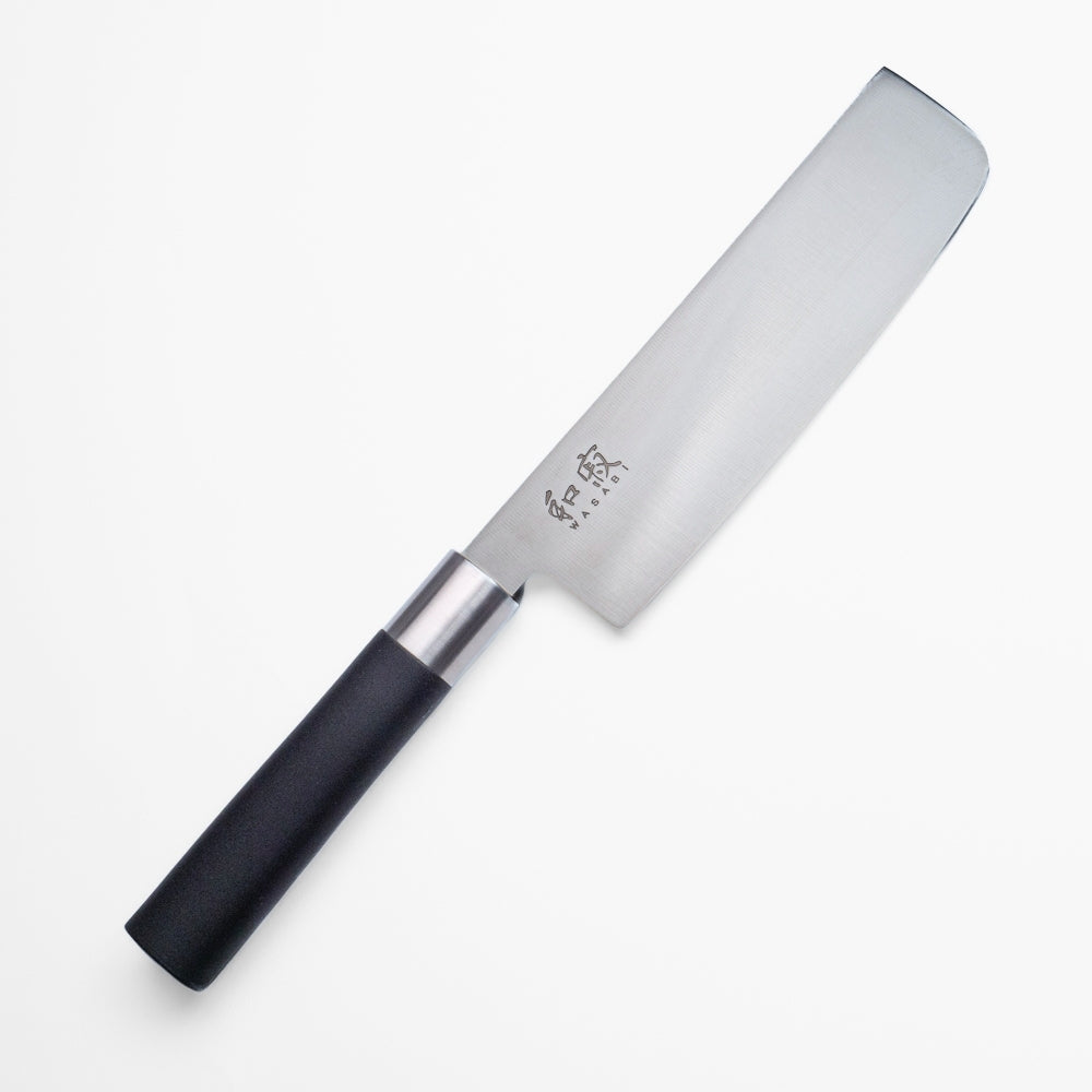 Nakiri-Messer Wasabi Black – 16,5 cm