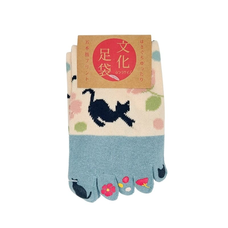 5-Finger-Socken – Yumemi Neko EU 36-39