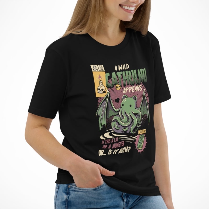 Japanische T-Shirt - Cathulhu
