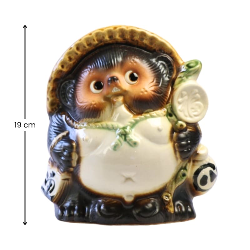 Japanische Tanuki-Statue 19 cm