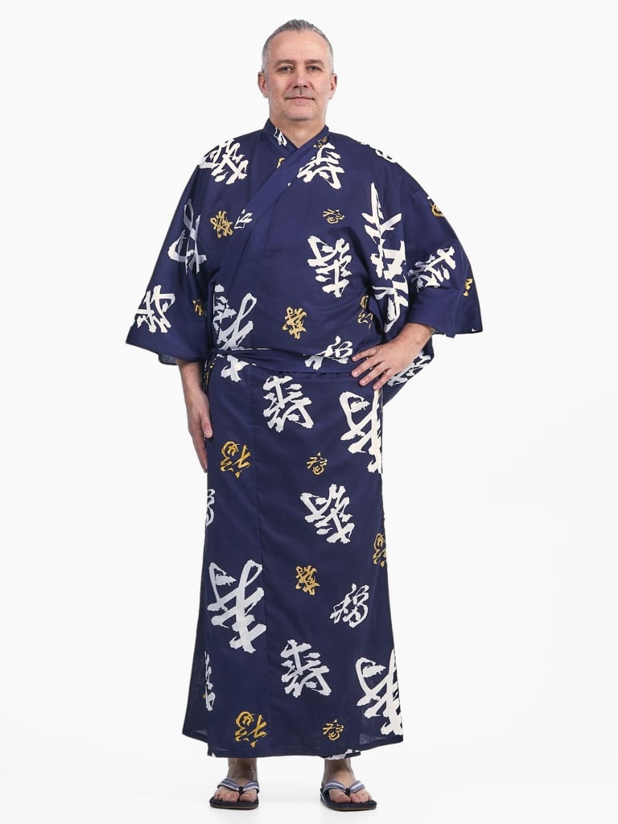 Yukata Kimono Männer Kotobuki Home Japan
