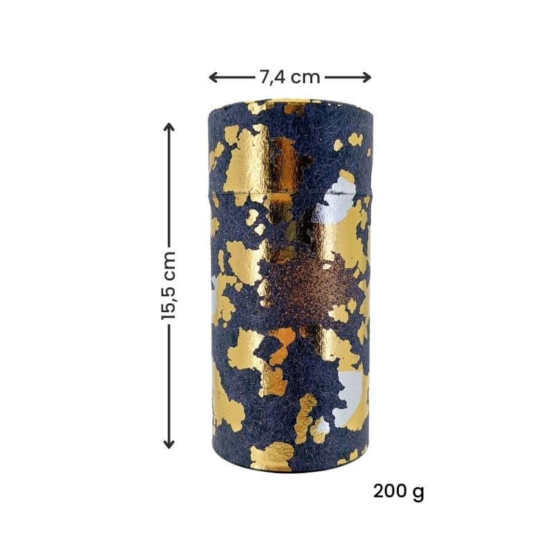 Teedose - Goldene Blätter
