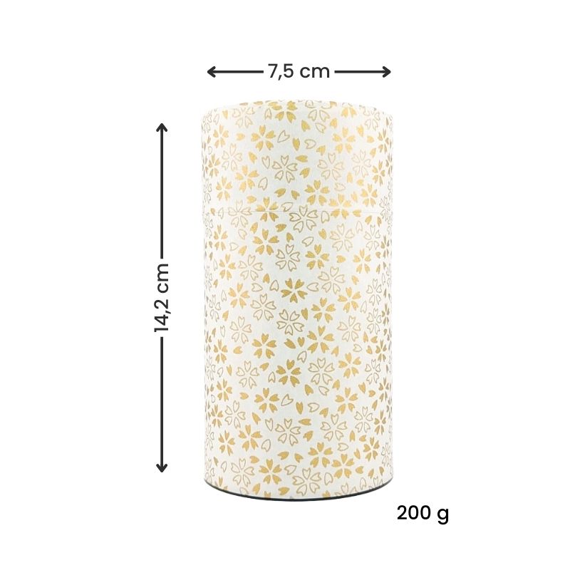 Japanische Teedose - Sakura Gold