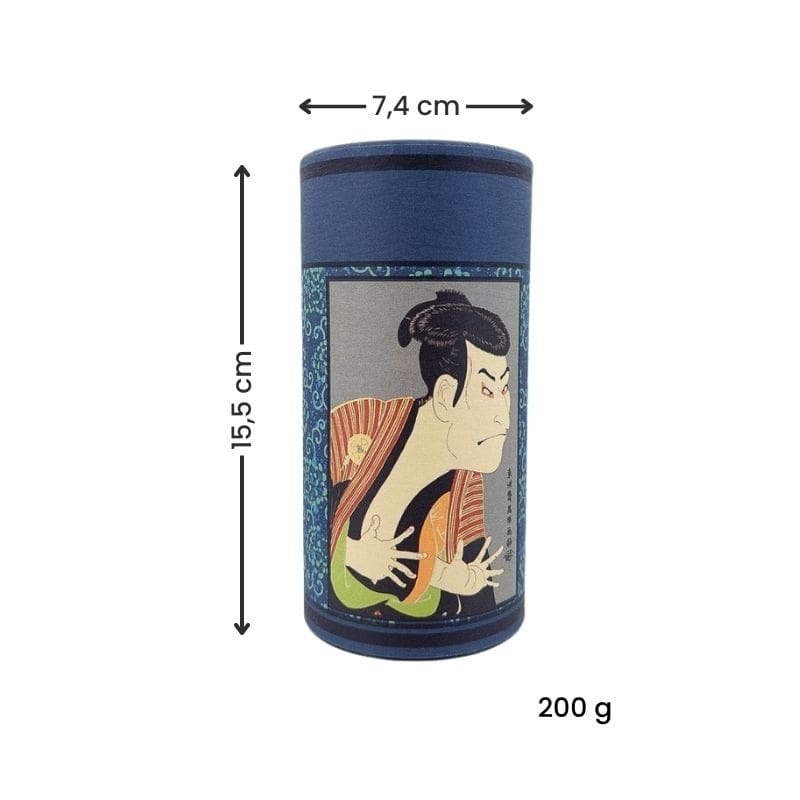 Japanische Teedose Ukiyo-e