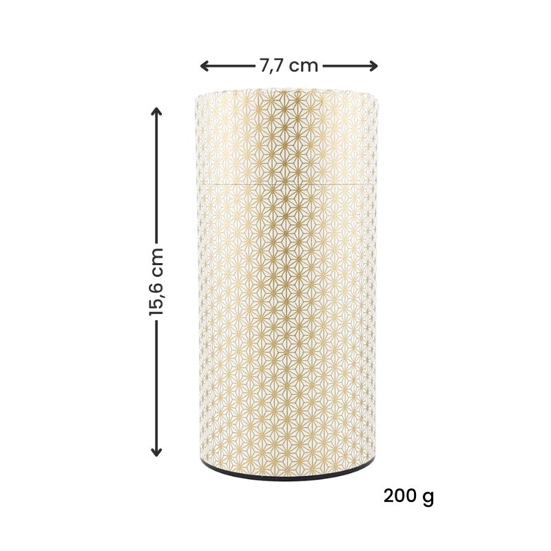 Japanische Teedose - Washi Asanoha
