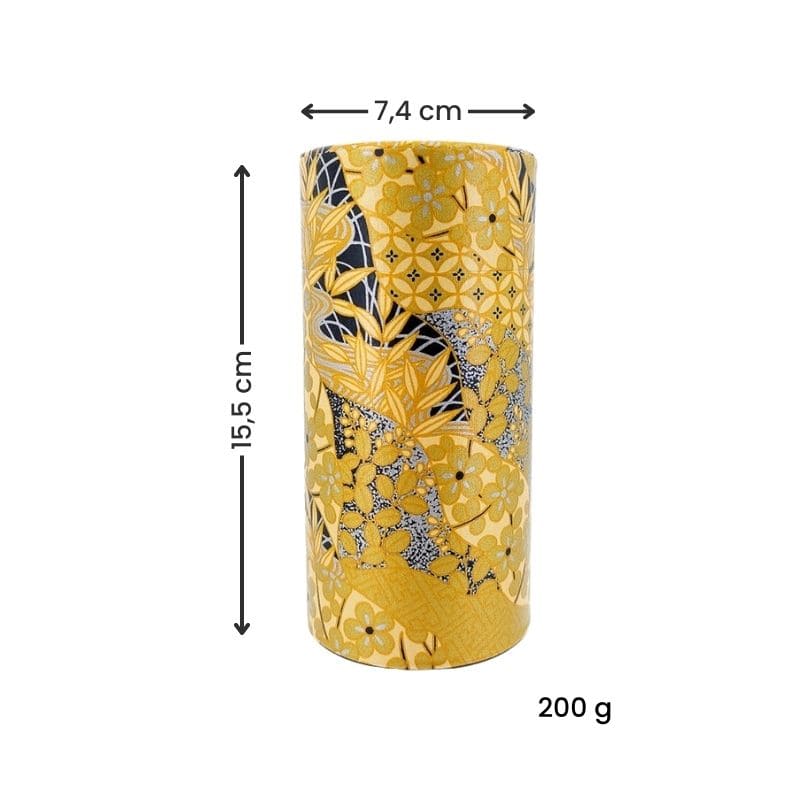 Japanische Teedose Washi Vergoldet