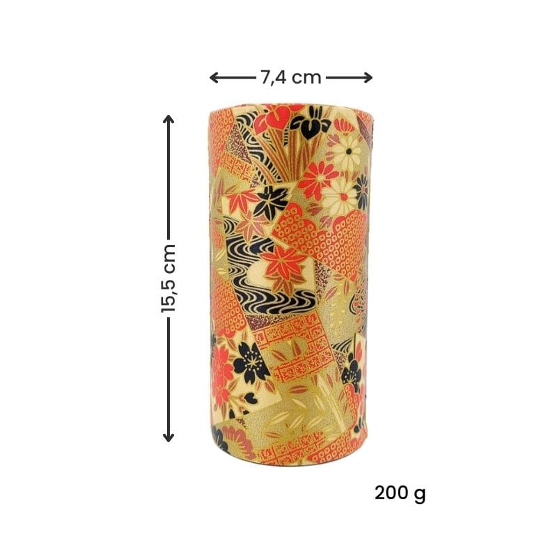 Japanische Teedose Washi Hana