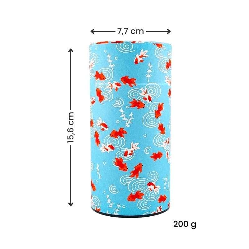 Japanische Teedose - Washi Kingyo