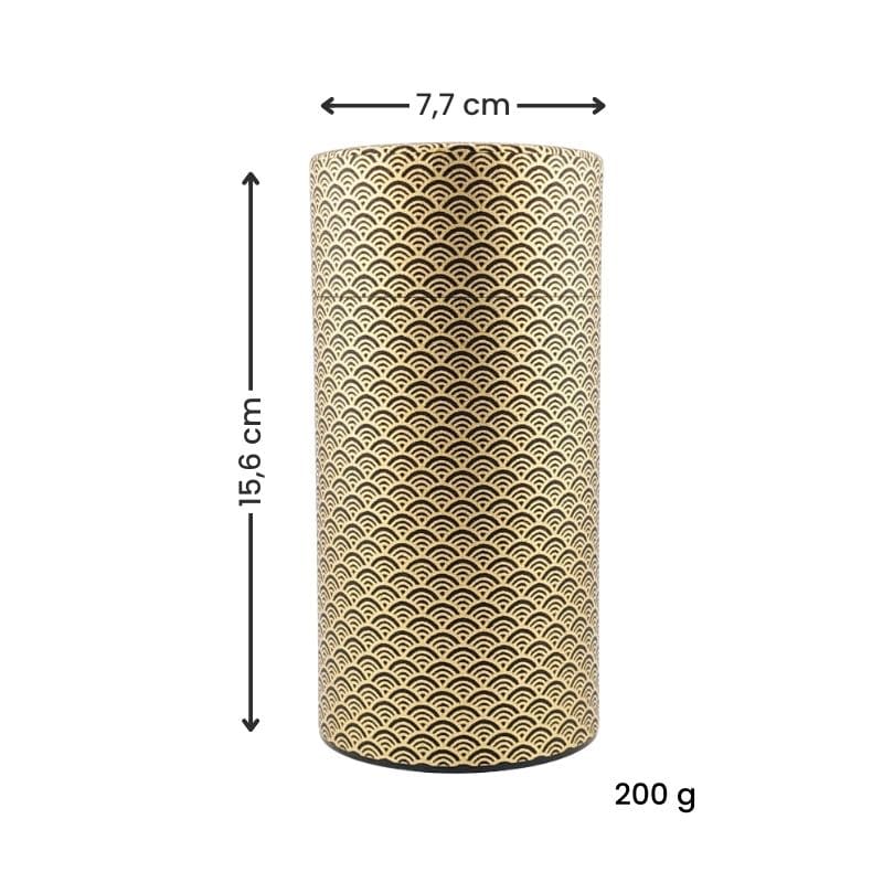 Japanische Teedose - Washi Seigaiha