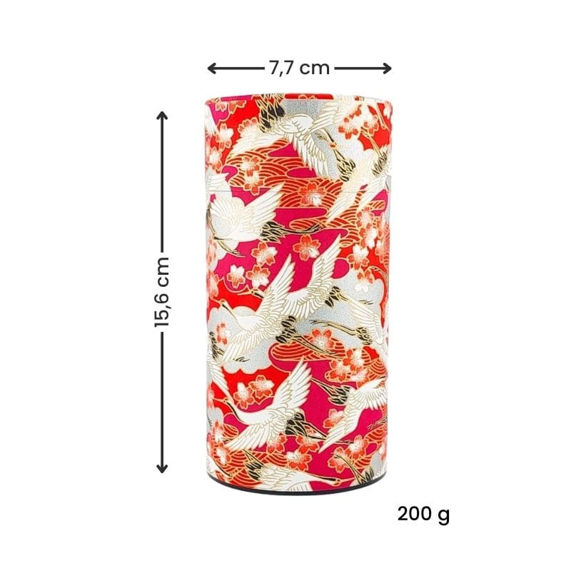 Japanische Teedose - Washi Tsuru
