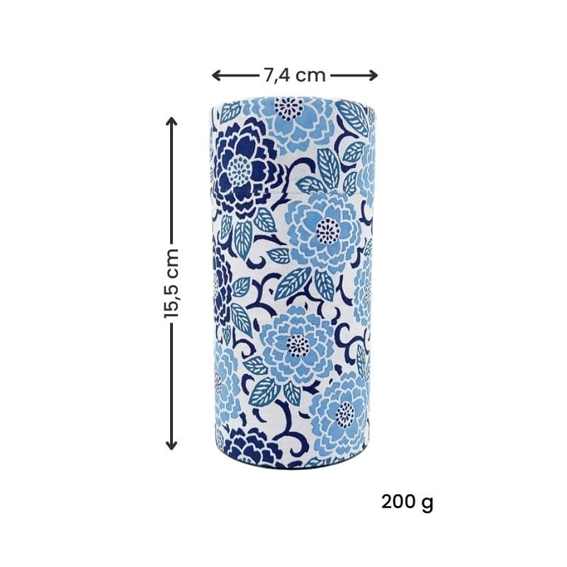 Teedose Washi Blau