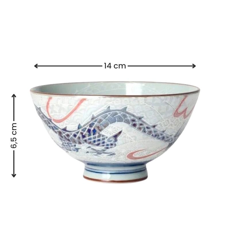 Japanische Keramikschale Drachen