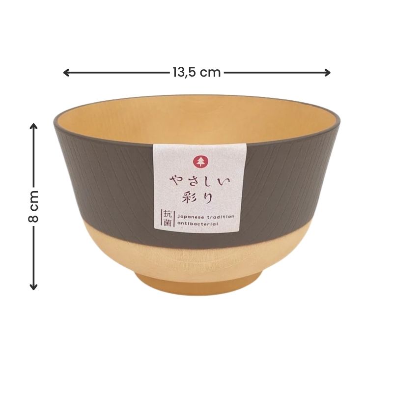Japanische Reisschale - Walnut