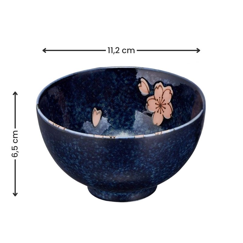 Set mit 5 Japanischen Schalen Sakura