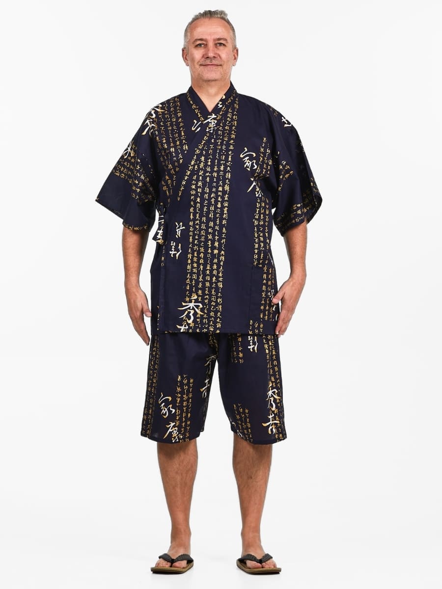 Japanischer Jinbei Herren – Kanji