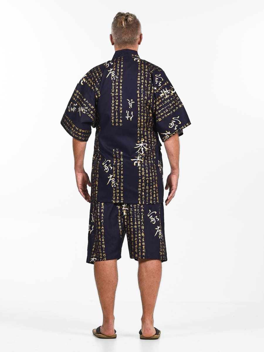 Japanischer Jinbei Herren – Kanji