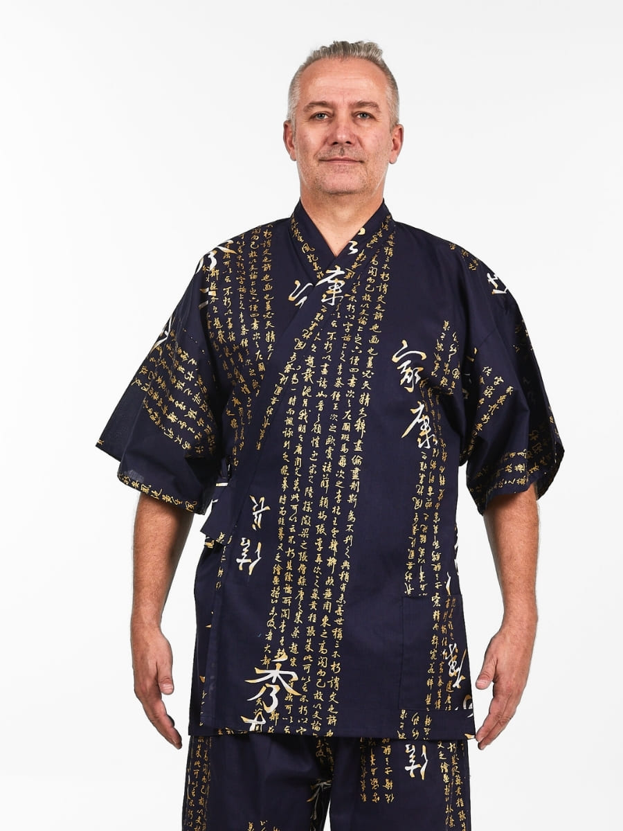 Japanischer Jinbei Herren – Kanji