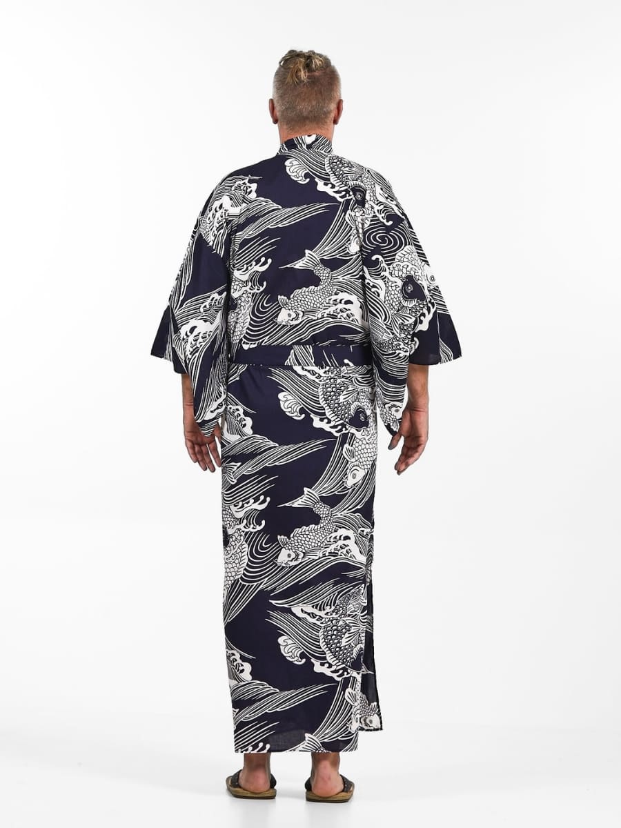Yukata Kimono Herren - Koi-Karpfen