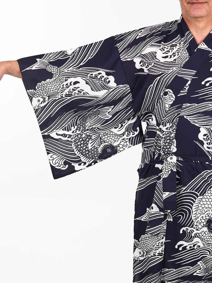 Yukata Kimono Herren - Koi-Karpfen