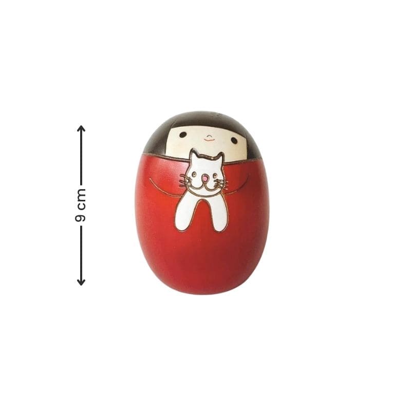 Kokeshi Neko - Rot