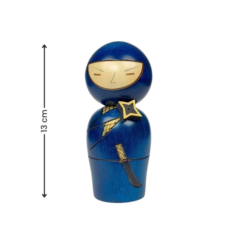 Japanische Puppen Kokeshi - Ninja