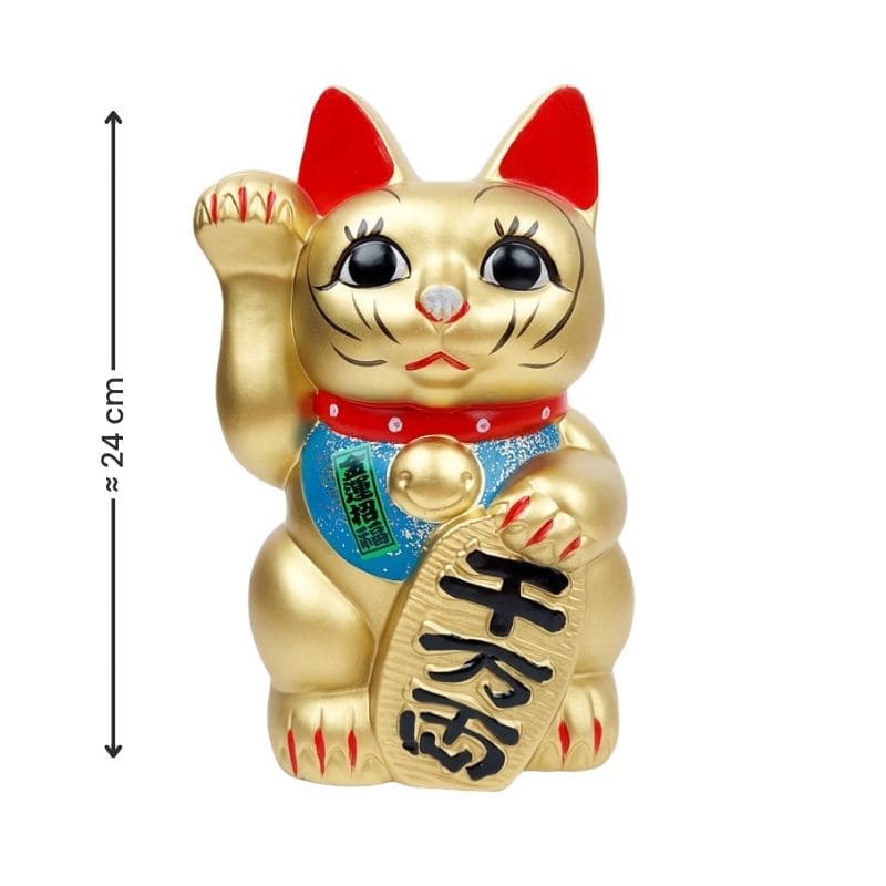 Maneki Neko - Gold Seto 24 cm