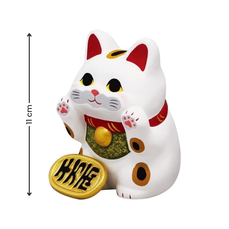 Maneki Neko Katze - Weiß