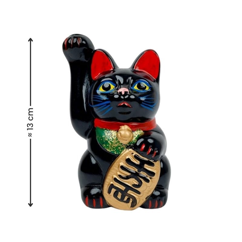 Maneki Neko - Schwarz Seto 13 cm