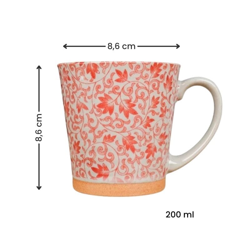 Japanischer Becher Keramik Rot