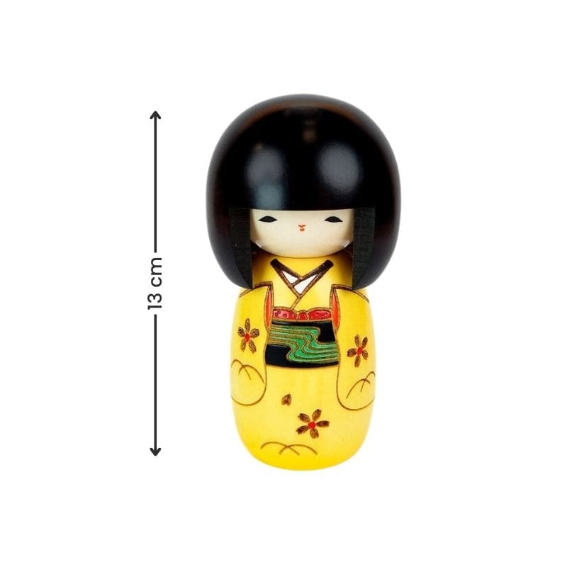 Kokeshi Puppe - Gelb