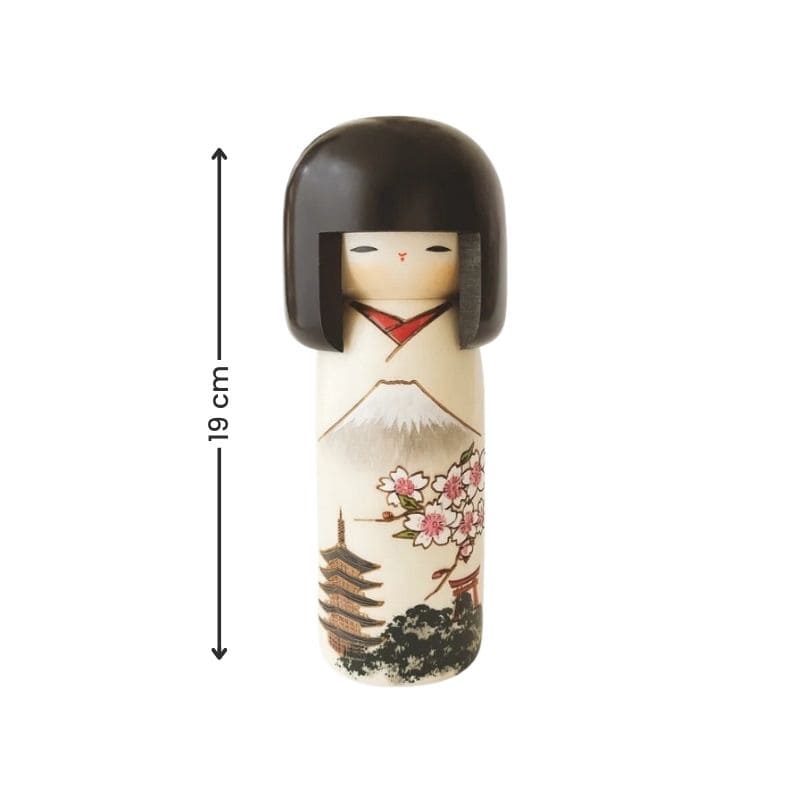 Kokeshi Puppe - Mount Fuji