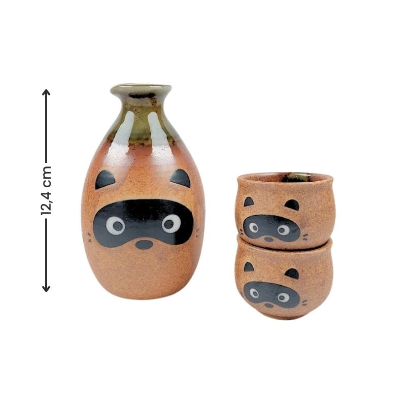 Japanisches Sake-Set Tanuki