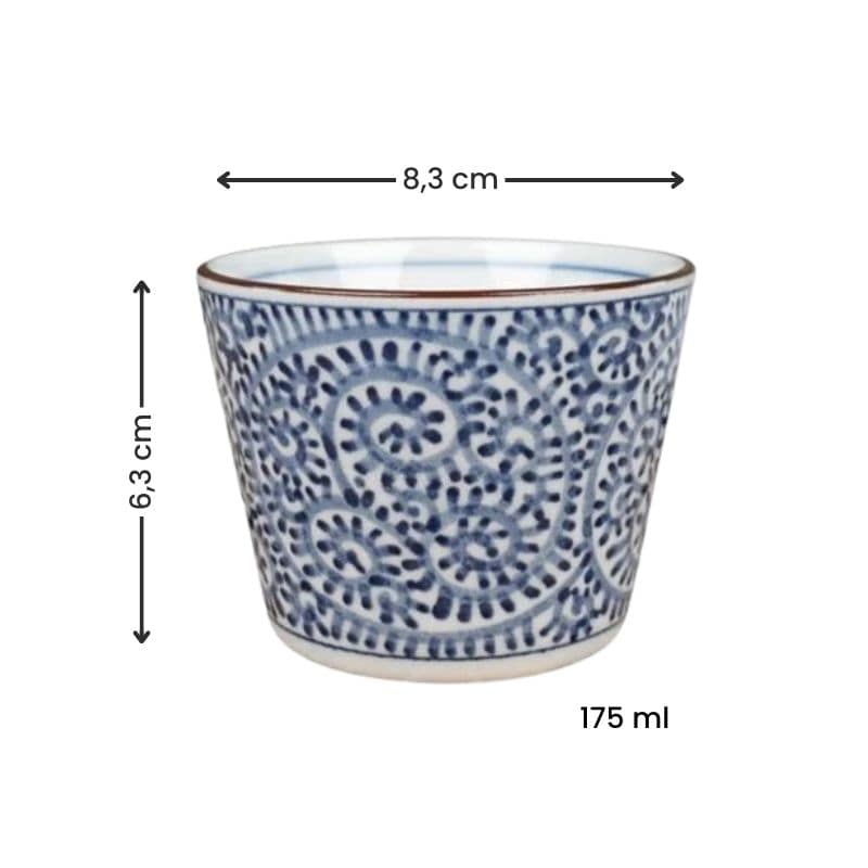 Japanische Soba-Tasse Karakusa