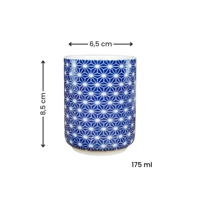 Japanische Tasse Yunomi Asanoha