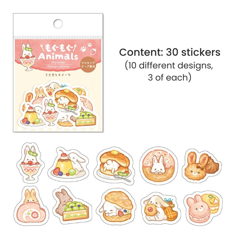 Flake-Sticker Kawaii Hase